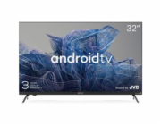 KIVI - 32 , HD, Google Android TV, Black, 1366x768, 60 Hz, Sound by JVC, 2x8W, 33 kWh/1000h , BT5, HDMI ports 3,