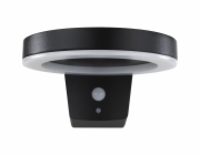 REV LED Solar wall light Round black