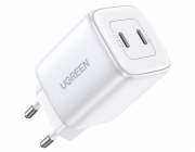 UGREEN Nexode 45W Dual USB-C PD Charger (25W+20W) white