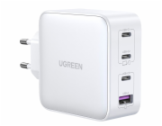 UGREEN USB-A+3xUSB-C 100W GaN Tech Fast Wall Charger EU White