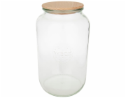 WECK Round Rim Jar 3l with Wooden Lid