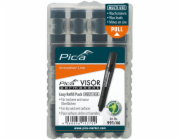 Pica VISOR permanent replacement refills black