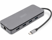 Dokovací stanice Digitus USB-C s 11 porty a krytem SSD