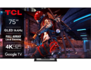 TCL 75C745 SMART TV 75" QLED/4K UHD/Full Array LED/144Hz/4xHDMI/USB/LAN/Google TV