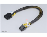 AKASA kabel  prodloužení k 8pin ATX PSU, 30cm