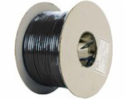 Stranded U / UTP kabel Cat.5E Fca 26 / 7AWG PVC Black 100m - záruka 25 let