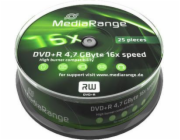 MediaRange DVD+R 4,7GB 16x, spindl (25pack)