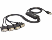 Delock adaptér USB 2.0 > 4 x Sériový port