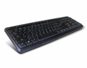 C-TECH klávesnice KB-102 PS/2, slim, black, CZ/SK