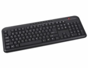 C-TECH klávesnice KB-102M USB, multimediální, slim, black, CZ/SK