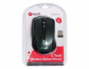 C-TECH myš WLM-01, černá, bezdrátová, USB nano receiver