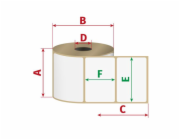 Etikety 102mm x 50mm, termo, D40/750ks, perforace