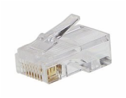 Konektor RJ45 UTP 8p8c, Cat 5e, drát, 50micron