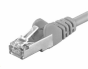 PREMIUMCORD Patch kabel CAT.6 F/UTP, RJ45-RJ45, AWG 26 1m šedá