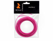 3DW - ABS filament 1,75mm růžová,10m, tisk 200-230°C