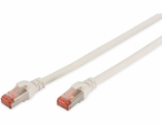 Digitus CAT 6 S-FTP patch cable, Cu, LSZH AWG 27/7, length 1 m, color white