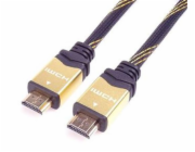 PremiumCord designový HDMI 2.0 kabel, zlacené konektory, 3m