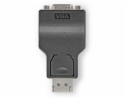 NEDIS adaptér DisplayPort/ zástrčka DisplayPort - zásuvka VGA/ černý/ blistr