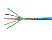 Schrack HSEKU423P4 U/UTP Cat.6 4x2xAWG24 300 MHz, PVC, Eca, 305m, modrý Kabel U/UTP Cat.6 4x2xAWG24 300 MHz, PVC modrý, Eca, 305m