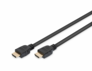 Digitus připojovací kabel HDMI 2.1 Ultra High Speed, typ A M / M, 2,0 m, s Ethernetem, UHD 8K 60p, zlacené konektory