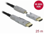 Delock Aktivní optický kabel HDMI 4K 60 Hz 25 m