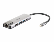 D-Link DUB-M520 5-in-1 USB-C Hub with HDMI/Ethernet and Power Delivery