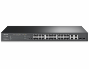 TP-Link TL-SL2428P - Smart Switch PoE+ s 24 porty 10/100 Mbit/s a 4 gigabitovými porty