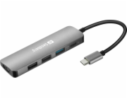 Sandberg 136-32 USB-C Dock HDMI+3xUSB+PD 100W