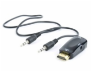 C-TECH adaptér HDMI na VGA + Audio, M/F