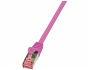 LogiLink Patchcord CAT6, S/FTP, PIMF, 0,25 m, růžový (CQ2019S)