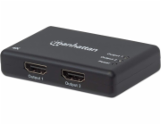 MANHATTAN Splitter HDMI 2 porty, 4K@30Hz, černá