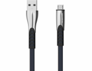 Somostel USB-A - microUSB USB kabel 1 m stříbrný (25705)