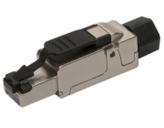 Konektor Solarix SXRJ45-6A-STP-BK-SA STP 8p8c, Cat 6a, drát, průmyslový, samořezný