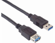 PremiumCord Prodlužovací kabel USB 3.0 Super-speed 5Gbps A-A, MF, 9pin, 0.5m