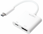 LogiLink USB-C – adaptér HDMI + USB-C bílý (DisplUA0257)