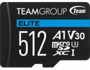 Karta TeamGroup Elite MicroSDXC 512 GB Class 10 UHS-I/U3 A1 V30 (TEAUSDX512GIV30A103)