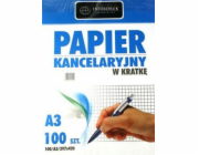 Čtvercový kancelářský papír Interprint A3/100 listů