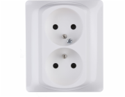 Legrand Double Sistena Life Z/U 16A IP20 Socket s Arctic - 771038