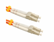 Qoltec Fiber Optic Patch Cord LC/UPC-LC/UPC | Multimode | 50/125U | OM2 | Duplex | 1m