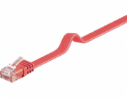 Flat Goobay Flat Patchcord U/UTP Kategorie 6 Červená 3M (96418)