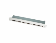 LogiLink Patch Panel - RJ-45 X 24 - Hellšedá, RAL 7035 - 1U - 48.3 cm (19&quot;)