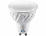 GTV LED žárovka SMD 2835 Neutrální bílá GU10 7,5 W AC 220-240V 50-60Hz Úhel osvětlení 120 stupňů. 570lm 65Ma (LD-PC7510-40)