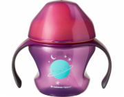 Tommee Tippee Tommee Tippee Nerozlévací kelímek s uchy 150ml 4m + Fialový