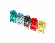 NETRACK 105-50MIX plug RJ45 8p8c UTP for stranded cable cat. 5e 100 pcs. colours mix