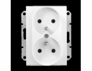 Schneider Electric Double Socket Z/U 16A White (SDN2800921)