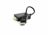 Gembird adaptér DisplayPort 1.2 (M) na Dual Link DVI (F) 0.1m kábel, čierny