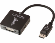 Lindy DisplayPort - HDMI - D-Sub (VGA) - DVI-I AV adaptér černý (41028)