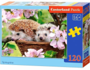 Castorland Puzzle Ježci na jaře 120 dílků (229481)