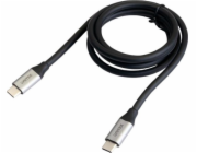 USB Unitek USB-C na USB-C kabel stříbrný (C14091ABK)