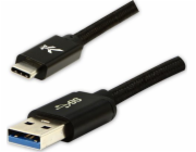 Kabel USB Logo USB-A - USB-C 2 m Černý